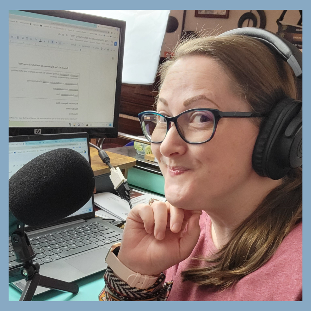 When thinking about Reflections and Plans for 2023, Rachel Baker counts using a dual monitor set up in her online business as a keeper!