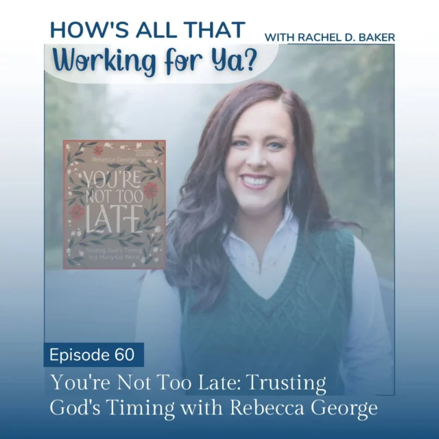 ❤️ For anyone who has felt off track, left behind, or stuck in a holding pattern, I'm asking the question we've all wrestled with...

😫 Why is waiting so hard??

This conversation with Rebecca George is a heartfelt invitation to slow down, breathe, and trust that we are all exactly where we need to be in life.

🎧 Listen to Episode 60 to hear Rebecca share about her new book, “You’re Not Too Late,” which serves as a guide for those of us feeling the pressure to rush through life.

🔗 racheldbaker.com/captivate-podcast/60 

#createsomebreathingroom #yourenottoolate #yourenottoolatebook #podcastcommunity #podcastrecommendations #podcastlovers #podcastlistening #capacity #hustleculture #overwhelm #podcastguest #lifecoachforwomen #christianlifecoach #bookrecommendations #bookworm #booklover #bookstagram #readmorebooks #biblescripture #womenoffaith #christianliving #christianinspiration #lovegod #followjesus #loveothers #spiritualjourney #spiritualgrowth #womensministry